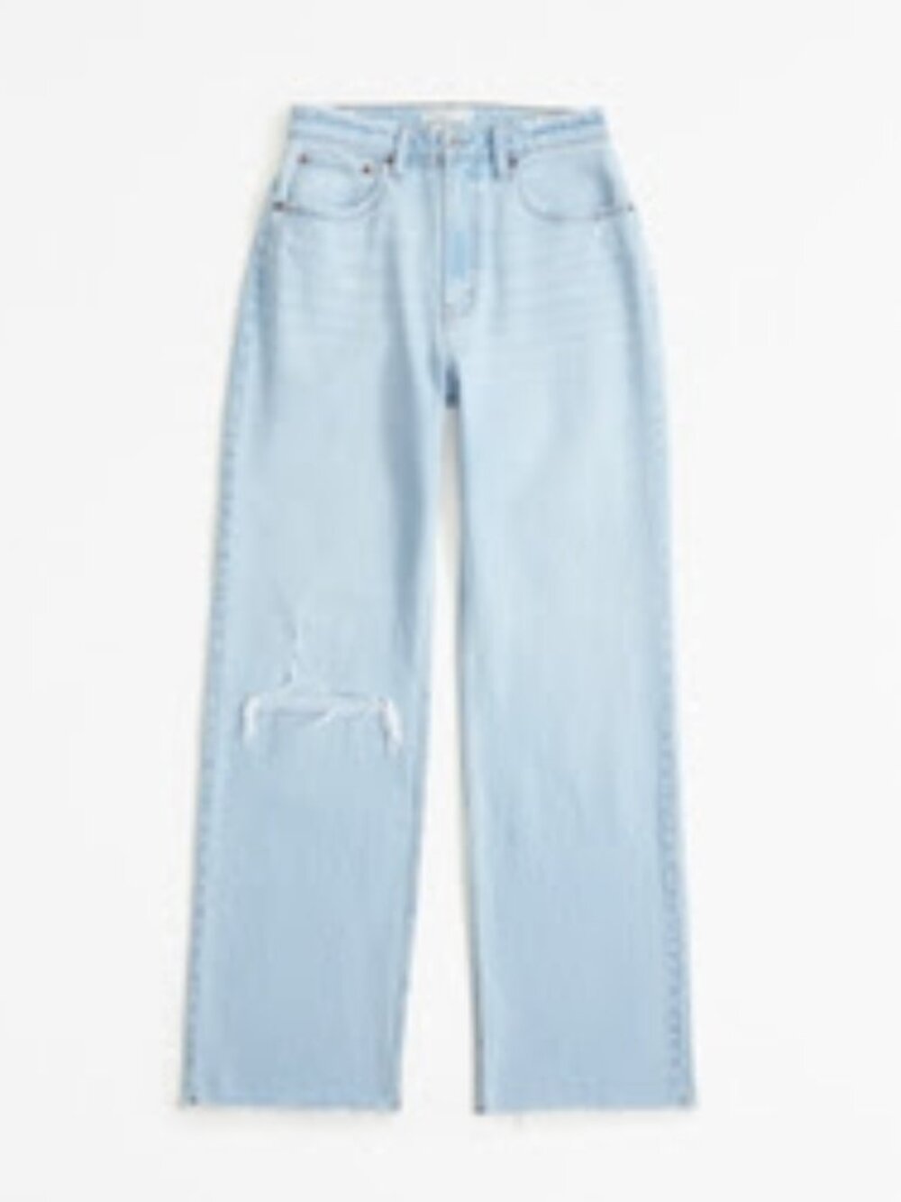 Abercrombie & Fitch Distressed Curve Love High Rise 90s Relaxed Jean